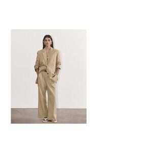 The Draper Pleated Pant in Buttersmooth Ash Brown Size 0 Short